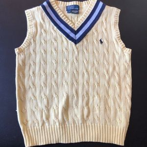 NWOT Polo sweater vest boys size 7